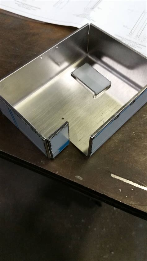 custom made metal tray box